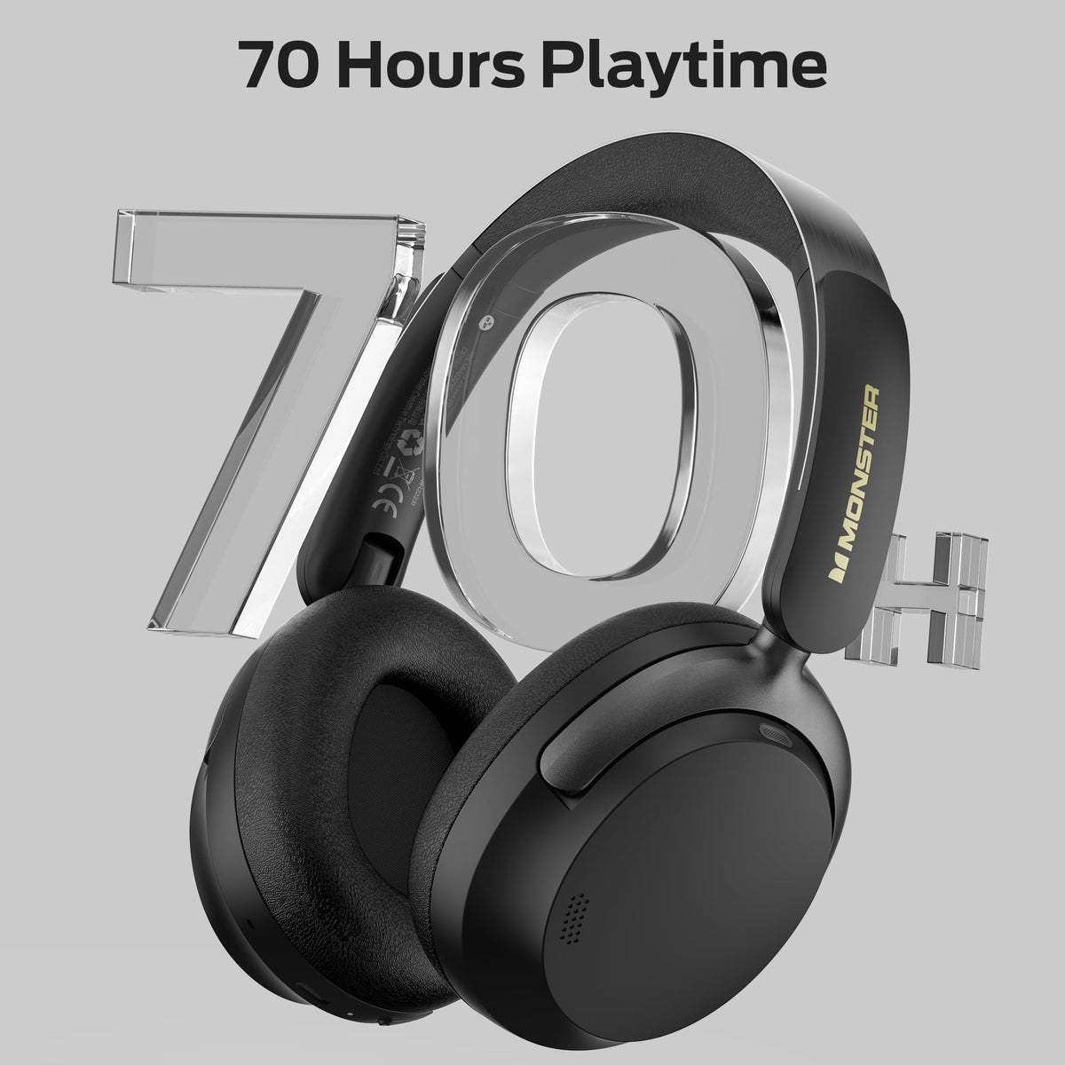 Monster Persona wired connection with C‑C cable offering reliable audio fallback