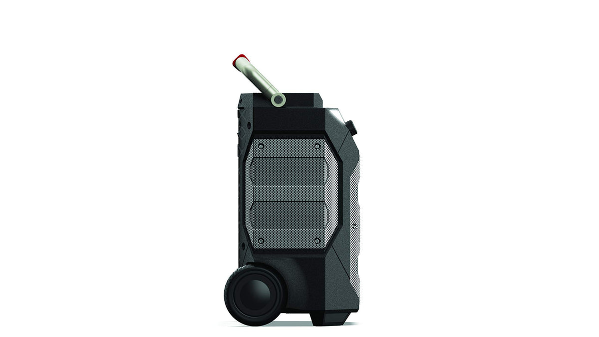 Monster Rockin' Roller 270 battery-life banner highlight long runtime.
