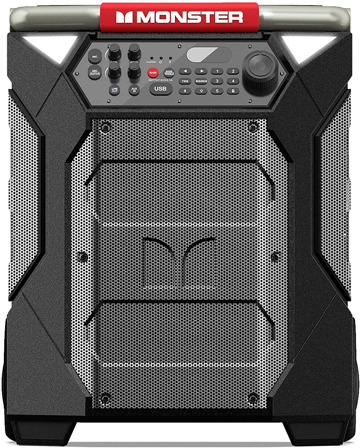 Monster Rockin' Roller 270 side view emphasizes compact transport for trips.
