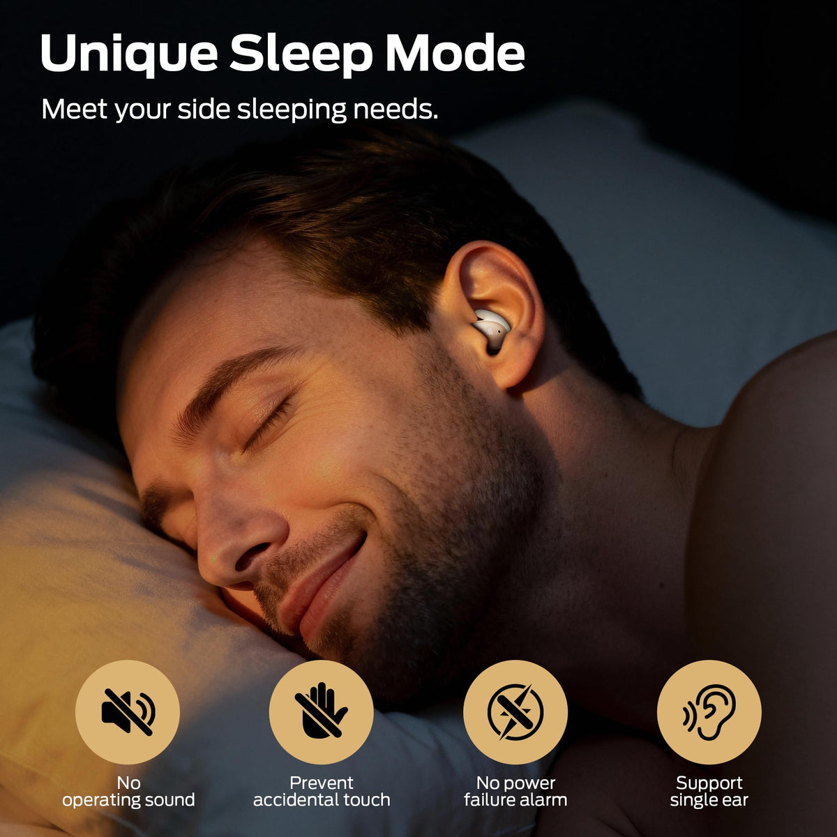 Monster Sleep Ear100 delivers immersive stereo sound with deep bass.