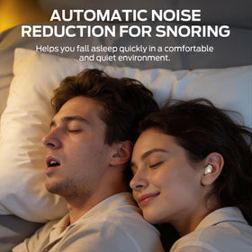 Monster Sleep Ear200 side profile on pillow demonstrating flush fit for side sleepers
