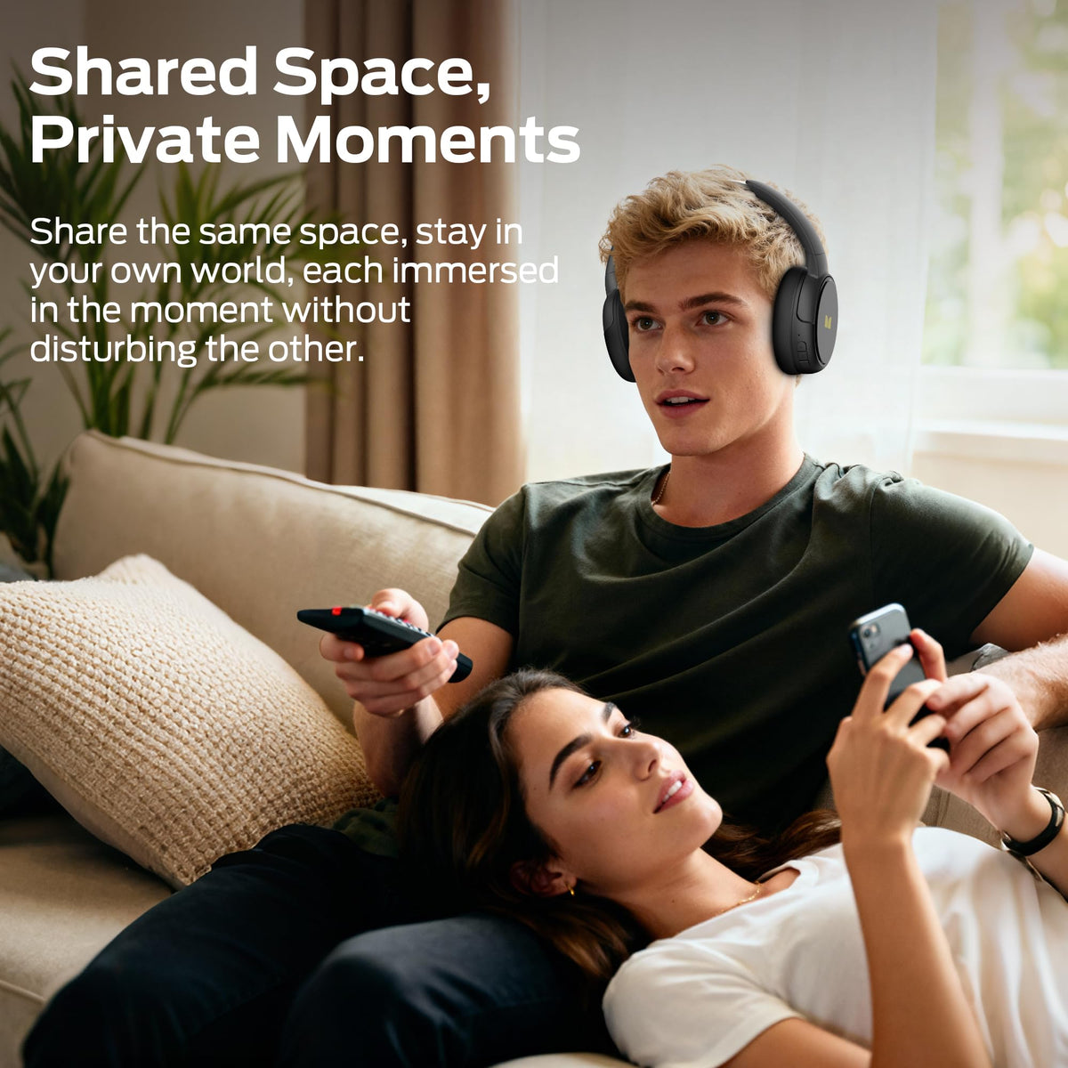 Monster TVlink 300 foldable headphones for compact storage on the go.