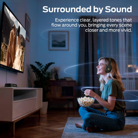 Monster TVlink 300 over-ear design providing a secure, comfortable fit.