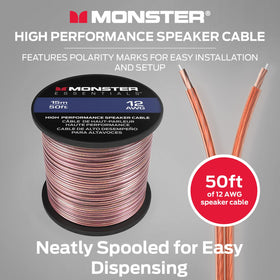 Monster XP cable strand close-up showing copper-clad aluminum conductor for clear signal