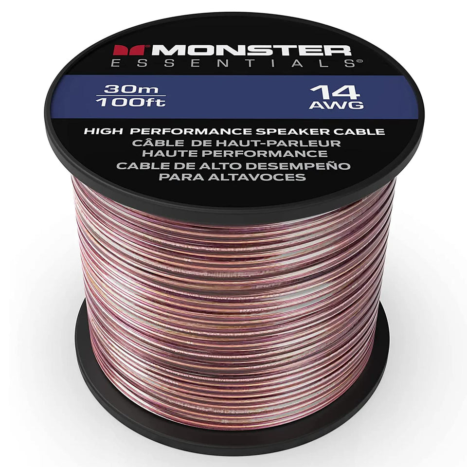 Monster XP front spool showing 100 ft cable and neat dispensing benefit