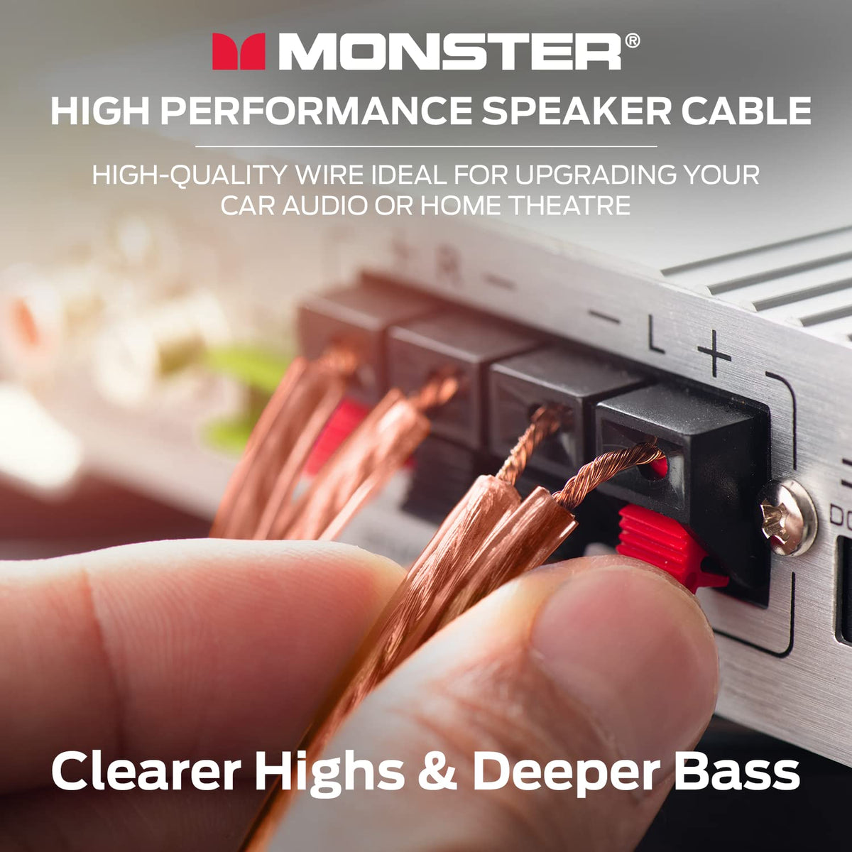 Monster XP connected to home theater speakers for reliable surround sound