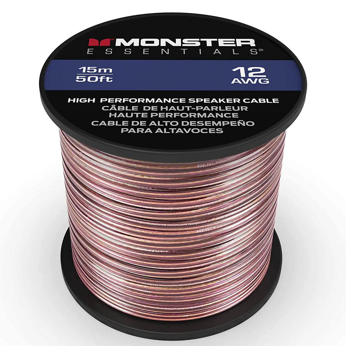 Monster XP spool front view showing 50 ft length and neat winding for easy dispensing