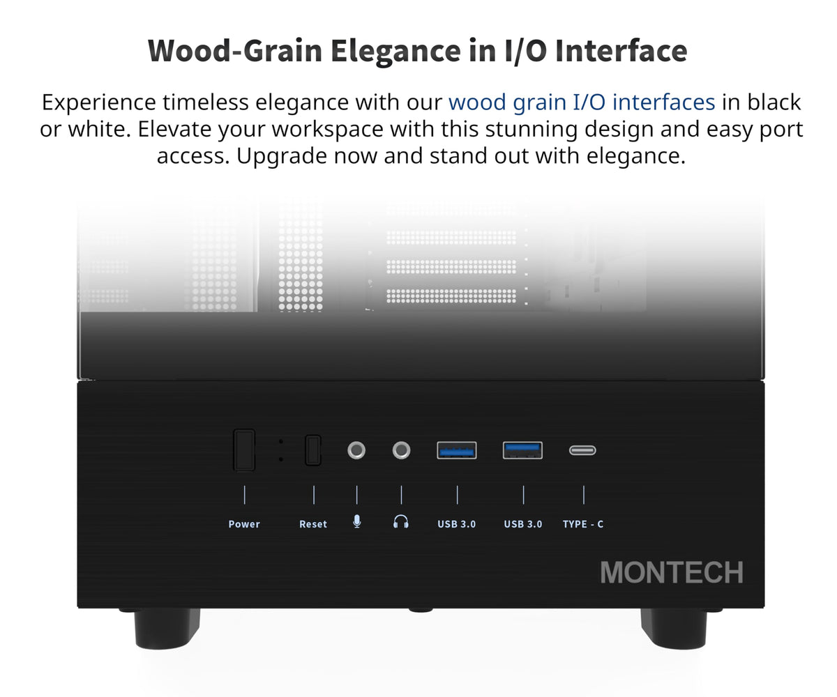 Montech XR-B supports a top-mounted 360mm radiator for efficient cooling.