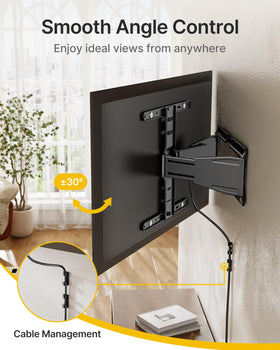 monTEK cable clips keep cords tidy.