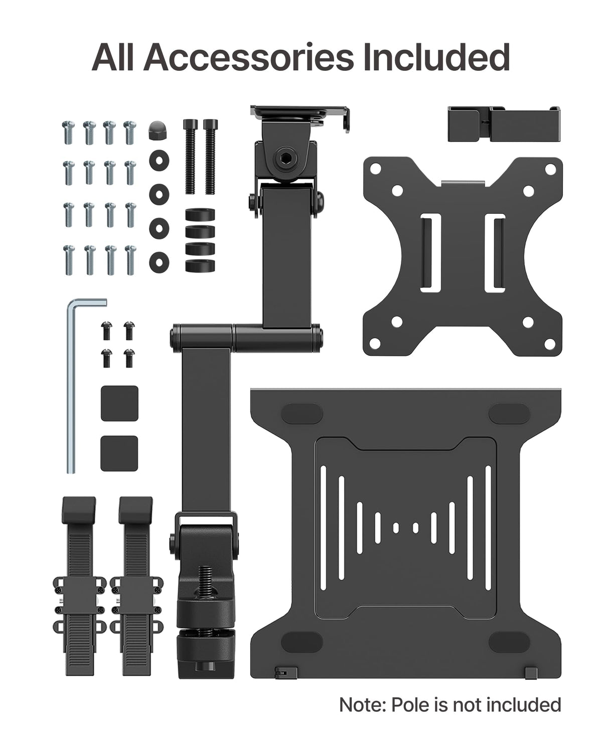 monTEK compact packed mount for transport and portable workstation setup
