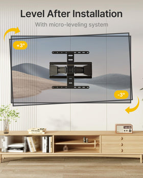 monTEK decorative cover hides screws for a clean look.