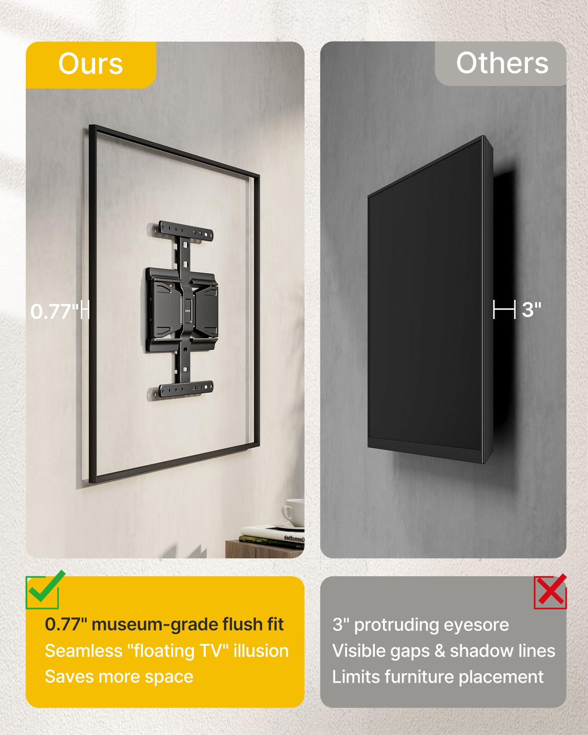 monTEK extension from 0.77 to 9.84 inches for flexible viewing.