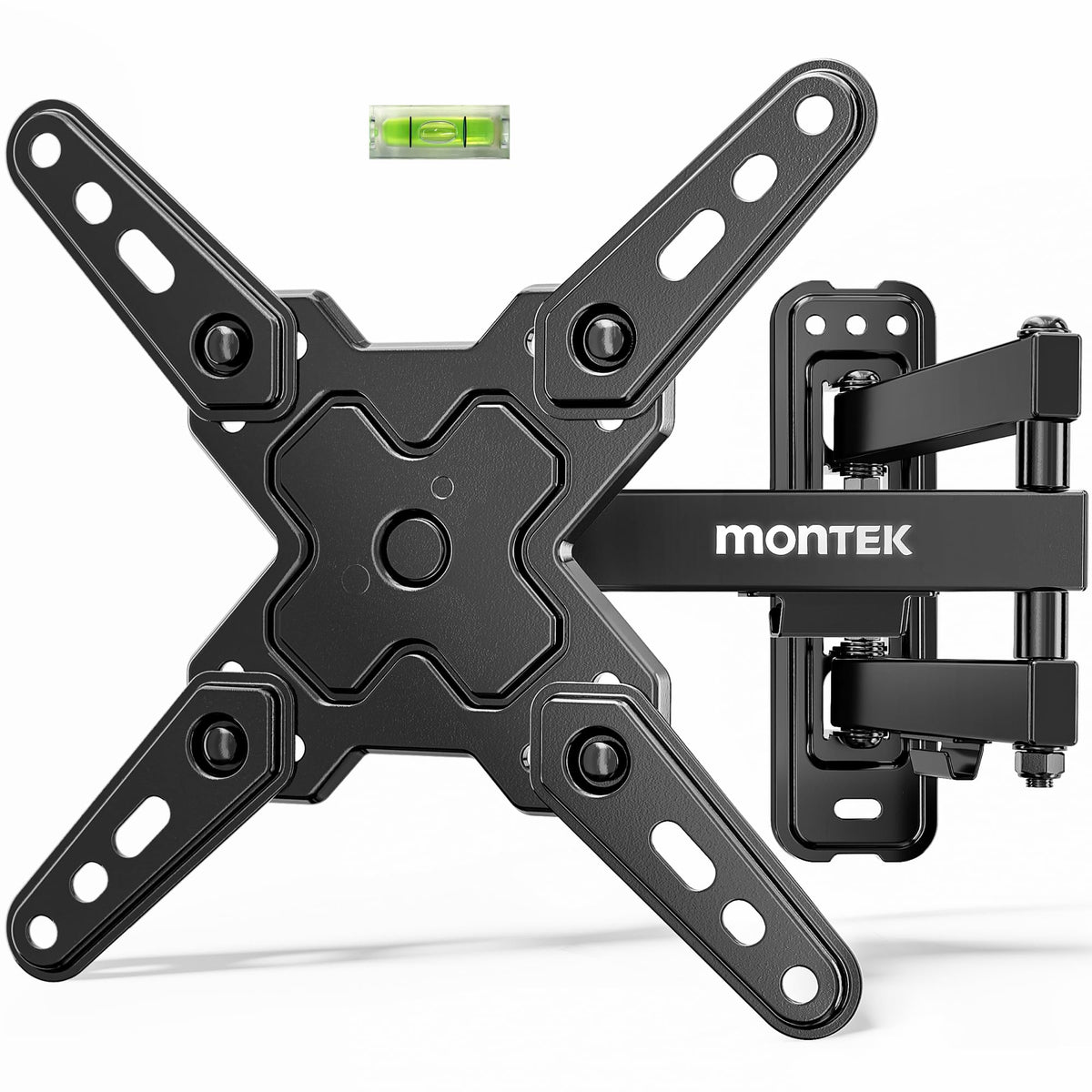 monTEK Full Motion Wall Mount fits 13–43 inch TVs for flexible placement.