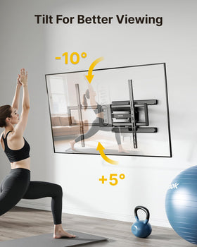 monTEK low-profile 2.56-inch retraction keeps walls clean and tidy