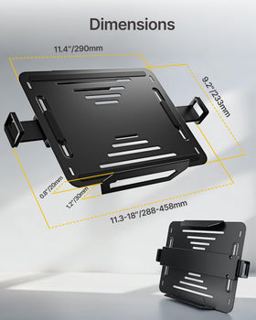 MonTEK matte black finish adds a sleek look to any desk