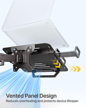 MonTEK open-slots facilitate cable management and tidy desks