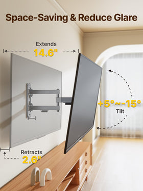 Security screws and hardware add stability for secure wall mounting with monTEK.