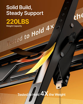 monTEK side profile illustrating tilt mechanism reducing glare and improving viewing