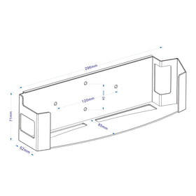 Monzlteck PS3 Slim easy installation with secure wall attachment