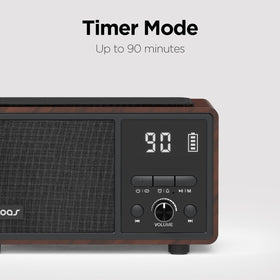 mooas back panel with aux port and antenna for stronger FM reception