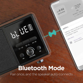 mooas on kitchen counter playing music to enhance cooking and small-space audio