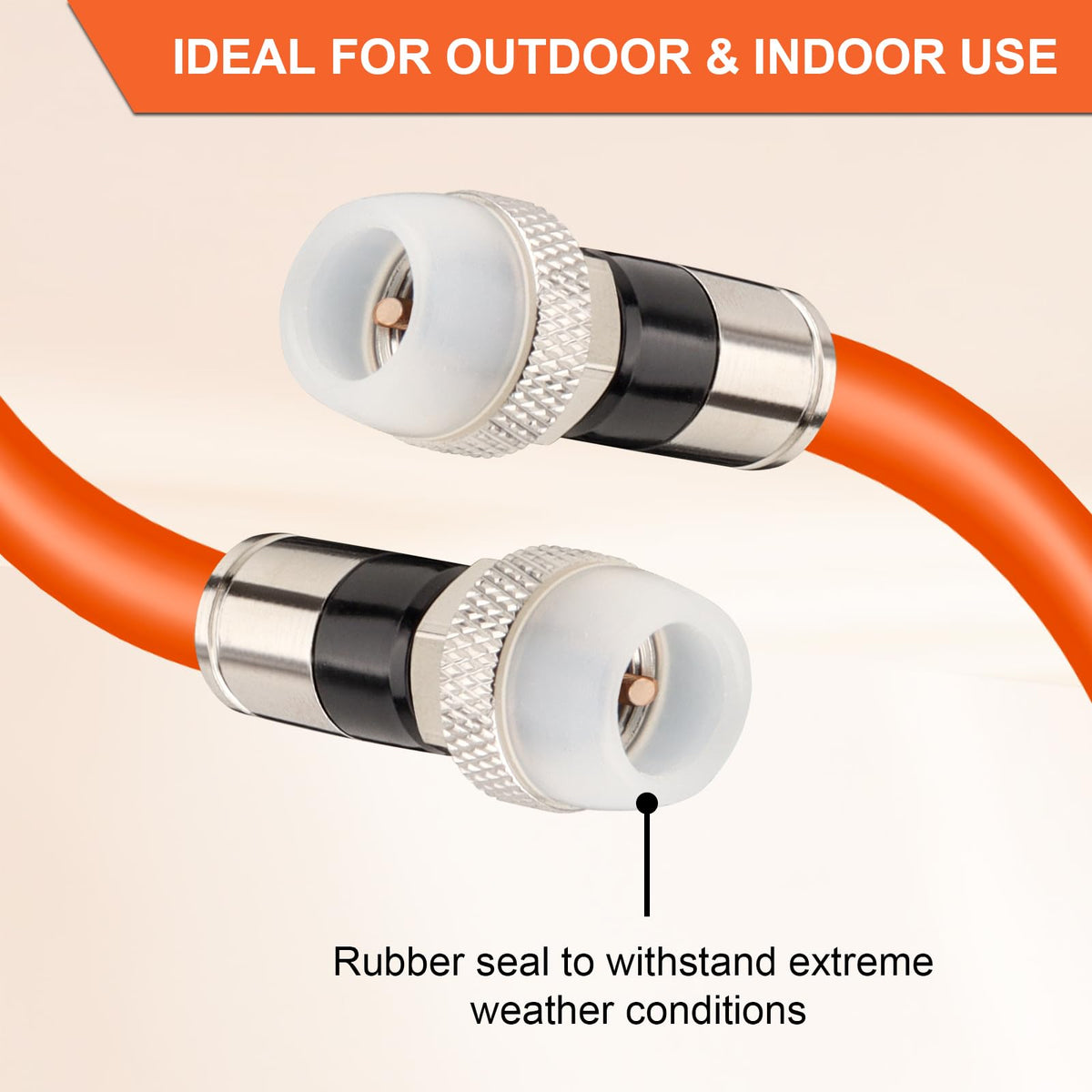 MOOKEERF 75 ohm RG6 cable for high-frequency TV internet and satellite