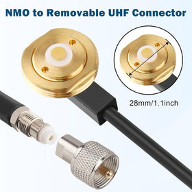 MOOKEERF 8ft RG58 low-loss coaxial cable suitable for long-range radio links.