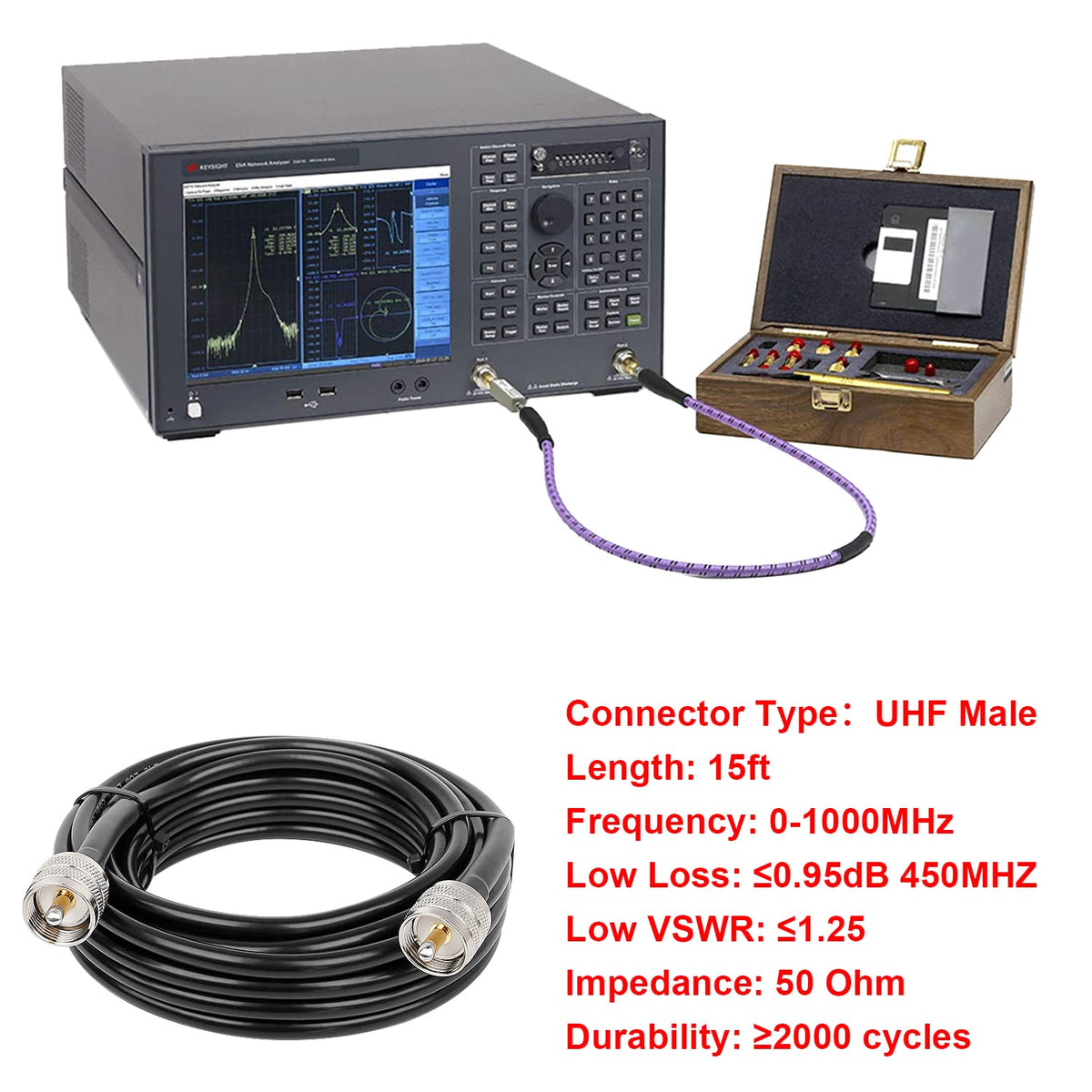 MOOKEERF antenna setup example demonstrates practical use with CB/HAM gear and analyzers.
