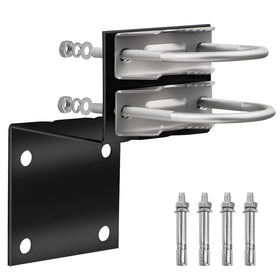 MOOKEERF antenna pole mount bracket main view shows sturdy outdoor construction