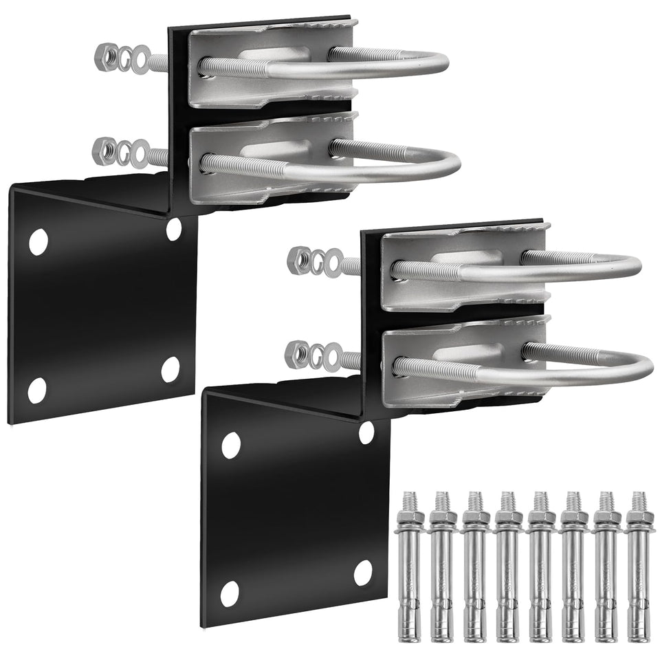 MOOKEERF antenna pole mount kit main bracket for secure outdoor installations.