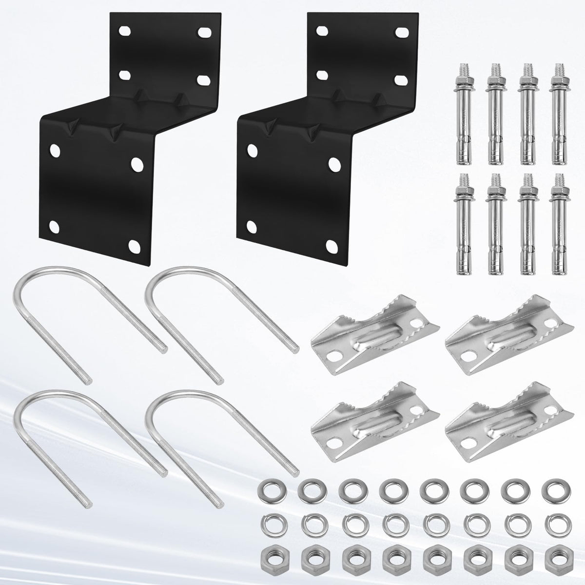 MOOKEERF V-jaw bracket provides a strong grip in windy conditions.