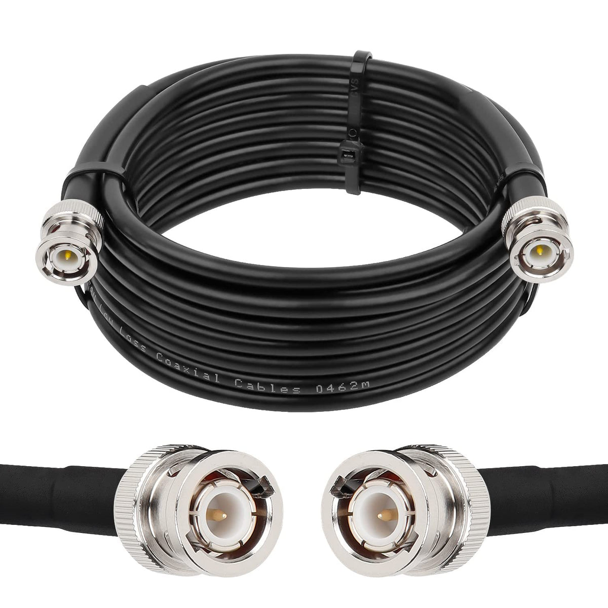 MOOKEERF BNC cable 15ft for antenna setup showing low loss signal
