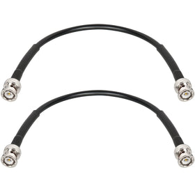 MOOKEERF BNC cable 1ft 2-pack for low-loss antenna extensions.
