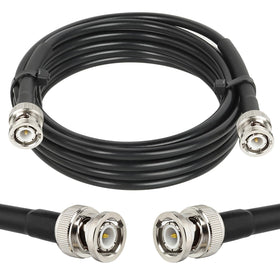 MOOKEERF BNC cable 8ft low-loss design for minimal signal loss over distance.