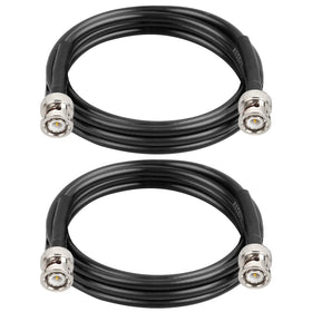 MOOKEERF front packaging showing two 6ft BNC RG58 cables with clear benefits