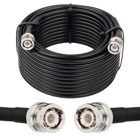 MOOKEERF BNC cable front packaging showing specifications and length, indicating reliability