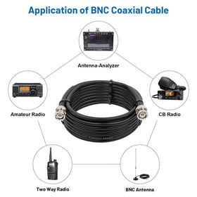 MOOKEERF 50ft cable stretched out beside a measuring tape to show true length