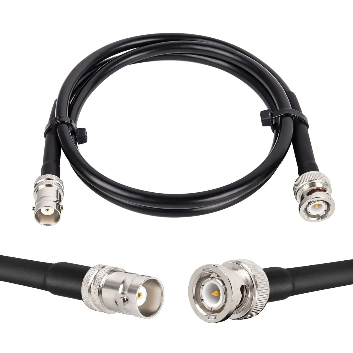 MOOKEERF BNC front connector view showing secure connection and precise fit
