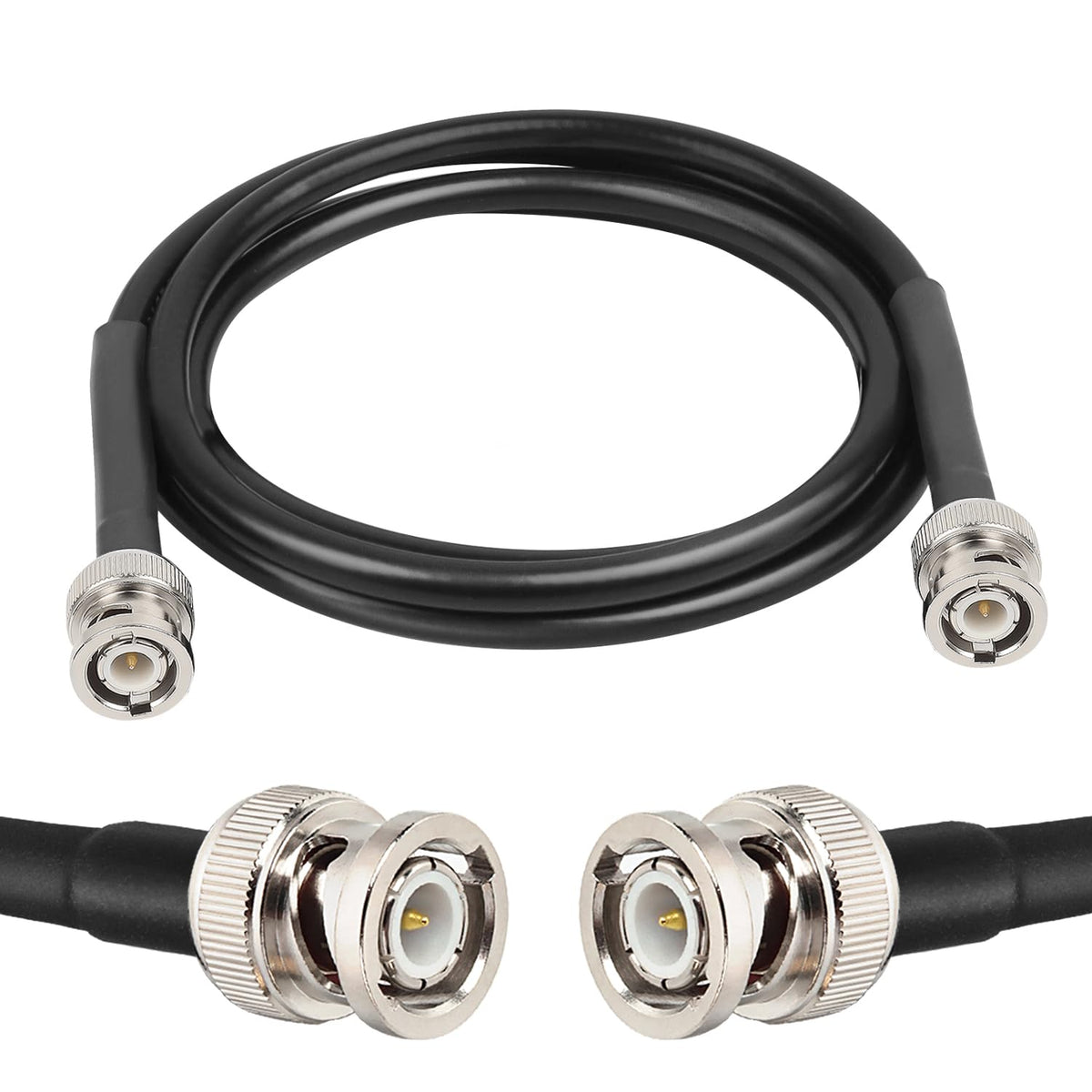 MOOKEERF front BNC connectors showing secure fit and professional contact benefit