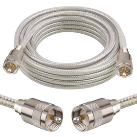 MOOKEERF CB coax cable 20ft demonstrates low-loss signal transfer for reliable ham radio setups.