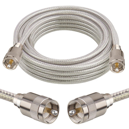 MOOKEERF CB coax cable 20ft demonstrates low-loss signal transfer for reliable ham radio setups.