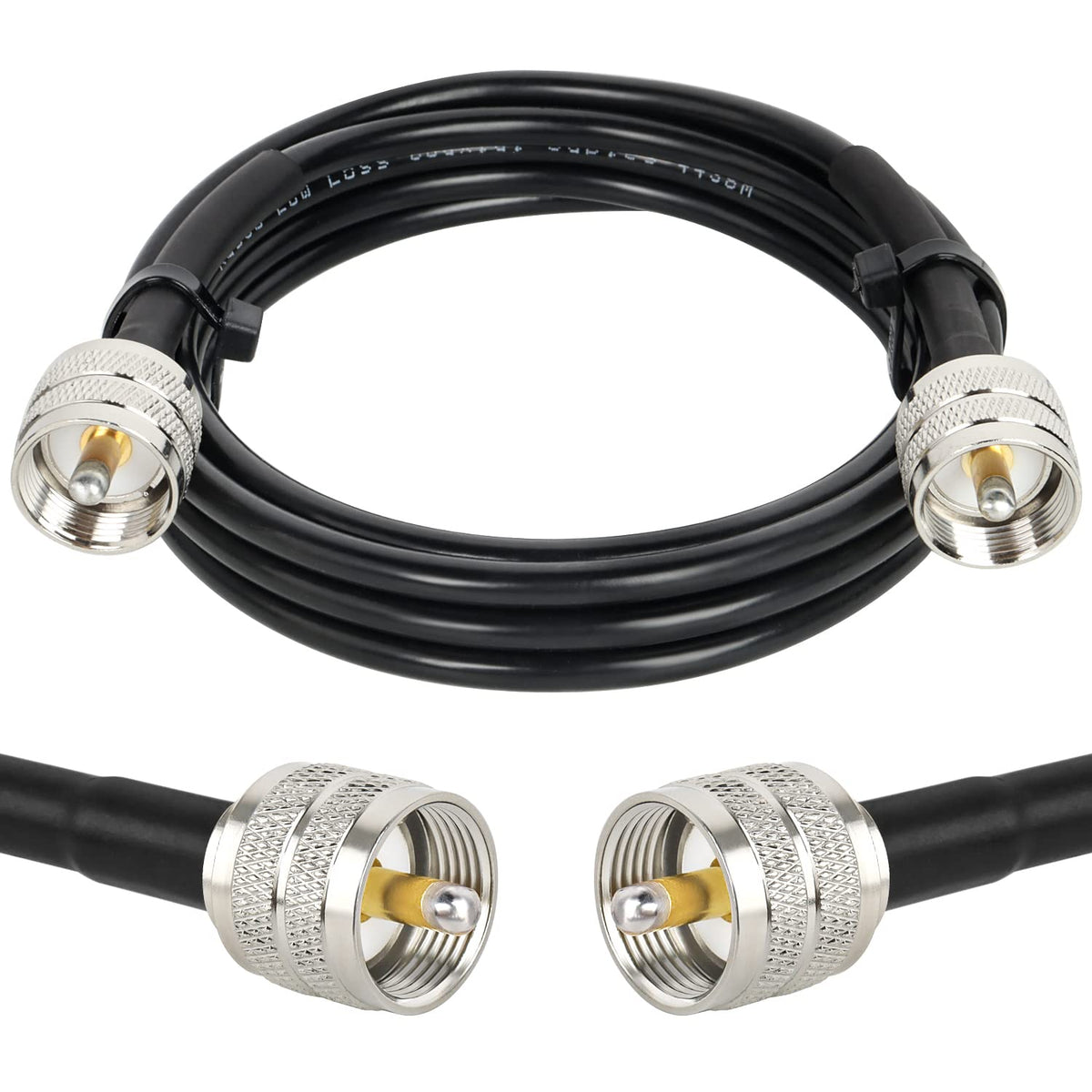MOOKEERF CB coaxial cable 6ft offers low loss for clear radio signals.