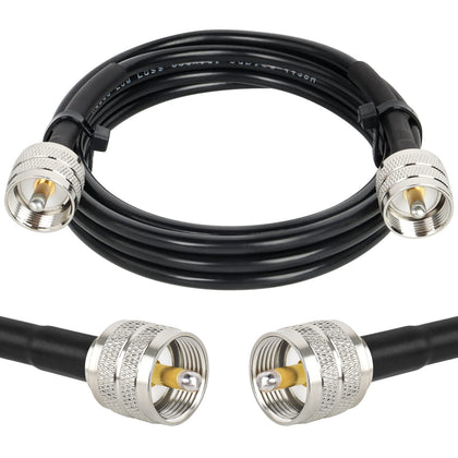 MOOKEERF CB coaxial cable 6ft offers low loss for clear radio signals.