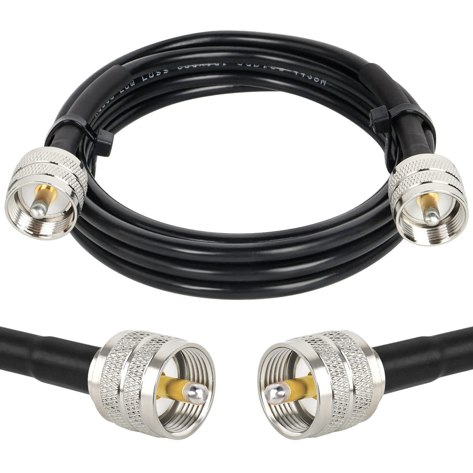 MOOKEERF CB coaxial cable 6ft offers low loss for clear radio signals.