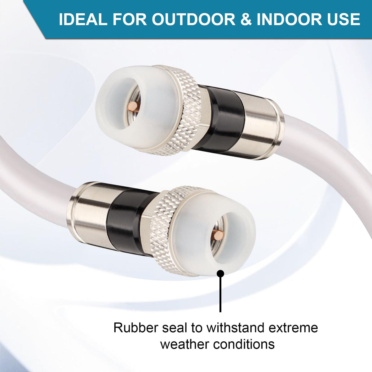 MOOKEERF 60% braid and 100% foil shielding minimize interference