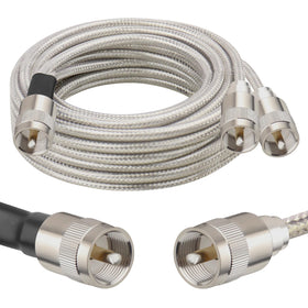 MOOKEERF dual CB antenna cable 12ft for reliable long-distance connections