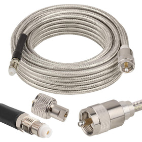 MOOKEERF PL-259 front connector showing durable soldered joint and reliable contact