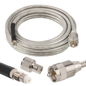 MOOKEERF front PL-259 connector showing secure fit and durable contact
