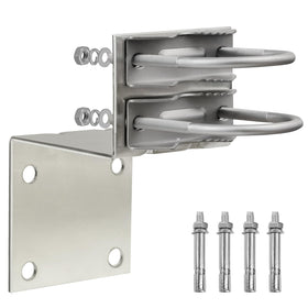 MOOKEERF front view of complete bracket kit showing secure mounting readiness