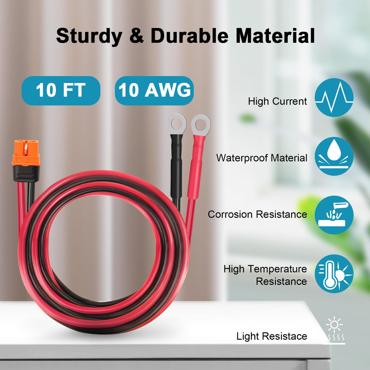 MOOKEERF XT60i connector with IP67 waterproof rating for reliable use.